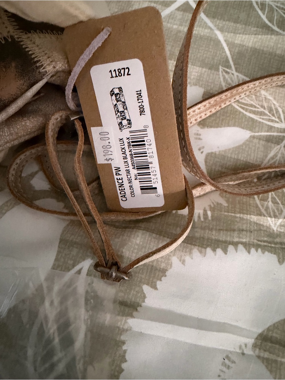 BED|STU Black & Cream Distressed Check Oval Crossbody - Picture 6 of 8